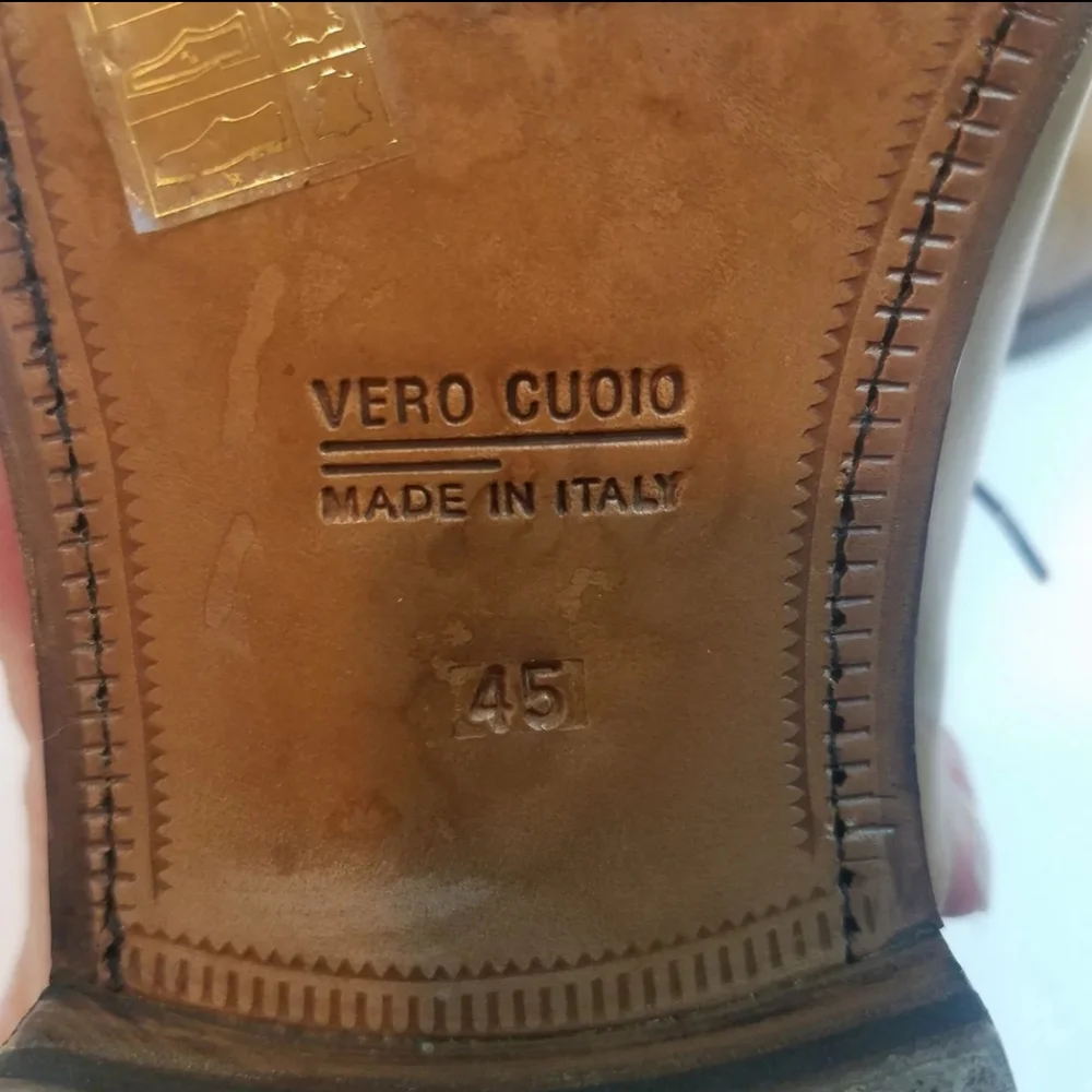 Franceschetti for Barney's New York Size 45 Leather Dress Shoes Made in Italy